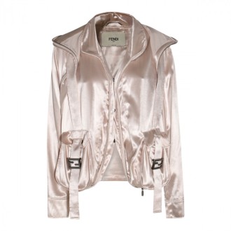 Fendi - Almond Satin Casual Jacket