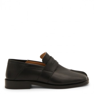 Maison Margiela - Black Leather Tabi Loafers