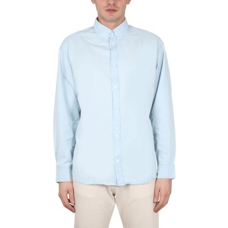 maison kitsuné fox logo print shirt