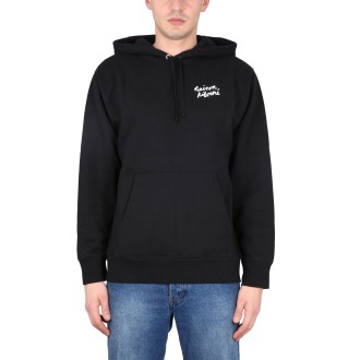 maison kitsuné sweatshirt with logo