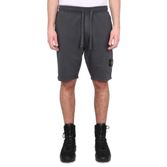 stone island bermuda with logo