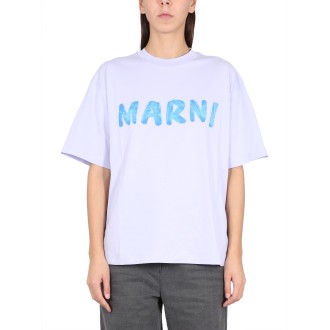 marni logo print t-shirt