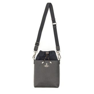 vivienne westwood saffiano leather shoulder bag