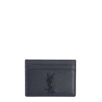 saint laurent card holder with logo