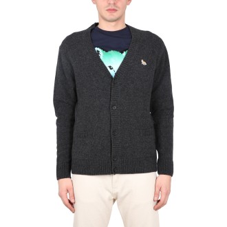 maison kitsuné baby fox cardigan