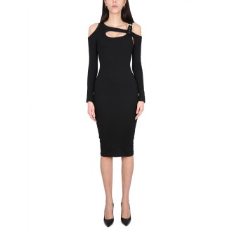 versace jeans couture midi dress