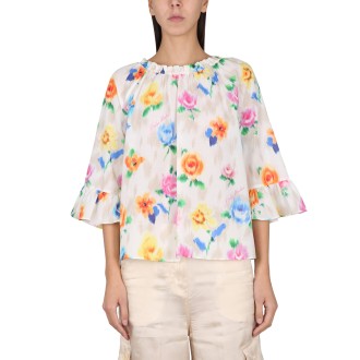 boutique moschino flower chine' blouse