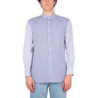 comme des garcons shirt shirt with striped pattern