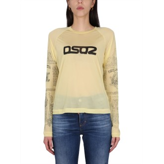 dsquared logo print t-shirt