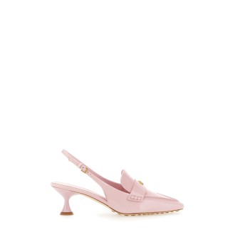 tory burch pointy-toe pumps with strap
