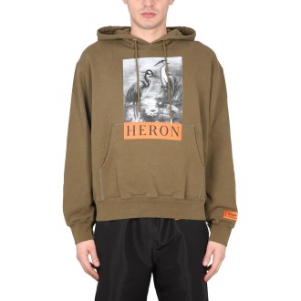 heron preston sweatshirt with logo print
