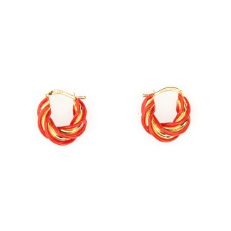 bottega veneta pillar hoop earrings
