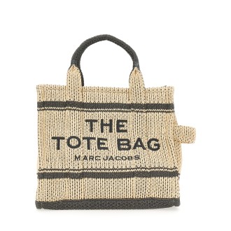 marc jacobs medium jacquard straw tote bag