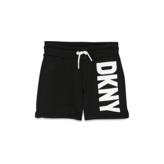 dkny logo beach shorts