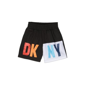 dkny multicolor logo beach boxer shorts