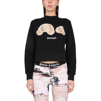 palm angels bear print sweatshirt
