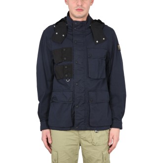 belstaff jacket with logo patch