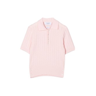 thom browne short sleeve baby cable polo