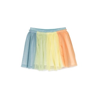 stella mccartney multicolor pleated skirt