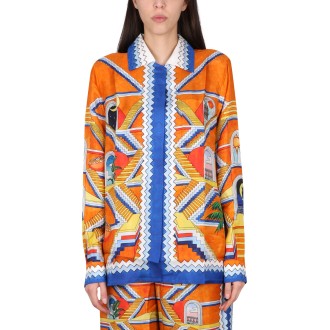 casablanca printed shirt