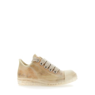 rick owens low runway leather sneaker