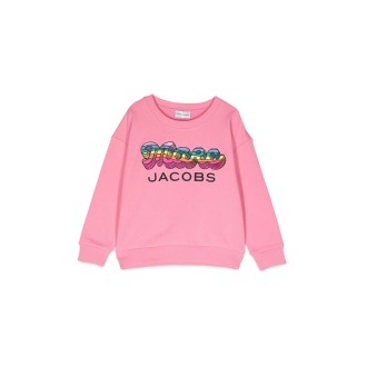 marc jacobs multicolor logo crewneck sweatshirt