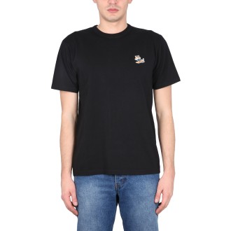 maison kitsuné t-shirt with fox patch
