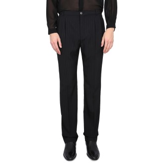 saint laurent straight shantung pants
