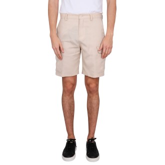 brunello cucinelli linen bermuda shorts