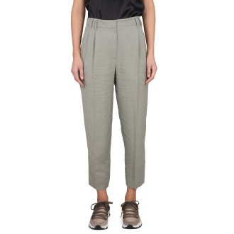 brunello cucinelli linen blend pants