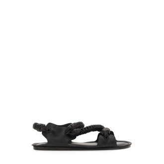 jil sander braided leather sandal