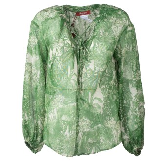 Camicia cobra voile fantasia verde