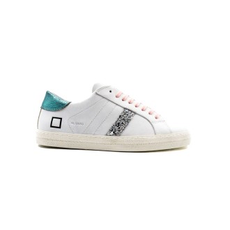 Sneakers Bambino White/green D.A.T.E.  Pelle