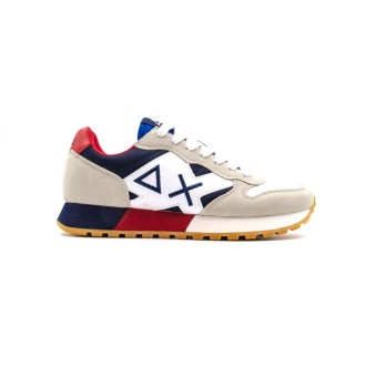 Sneakers Uomo BIANCO/NAVY BLUE SUN68 Pelle