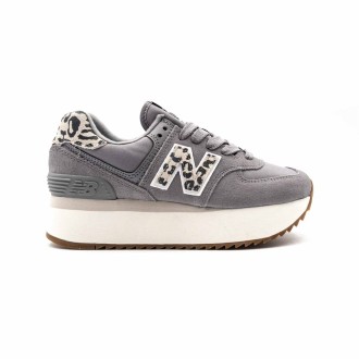 Sneakers Donna SHADOW GREY NEW BALANCE Pelle