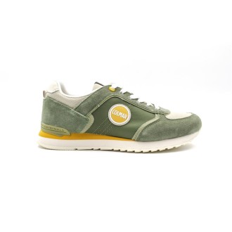 Sneakers Uomo MILITARY GREEN OCHRE COLMAR Pelle