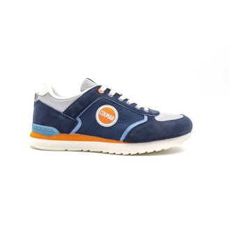 Sneakers Uomo NAVY ORANGE GRAY COLMAR Pelle