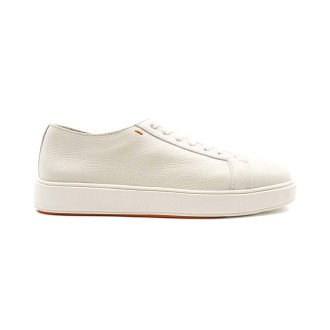 Sneakers Uomo White SANTONI Pelle