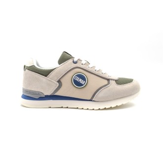 Sneakers Uomo BEIGE BLUE MILITARY GREEN COLMAR Pelle