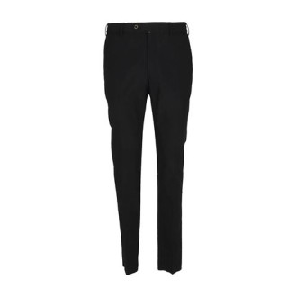 Pantalone di PT Torino, da uomo, colore blu. Modello supersoft. Passanti per cintura alla vita e chiusura frontale nascosta. Due tasche laterali a filetto e due a filetto con bottone posteriori. Vestibilità regolare. 