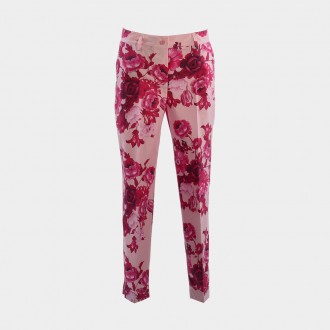 Pantalone in cotone rosa