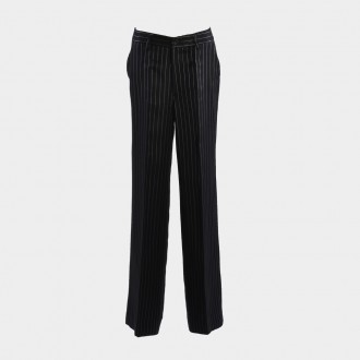Pantalone in lino e acetato blu