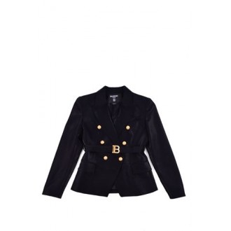 BLAZER DOPPIOPETTO CON CINTURA LOGATA