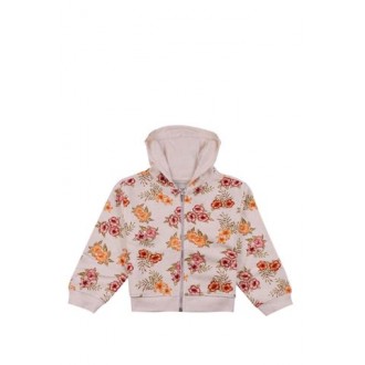 FELPA CON CAPPUCCIO E STAMPA ALL-OVER