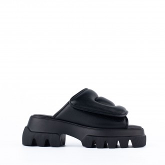 Sandalo in nappa nero