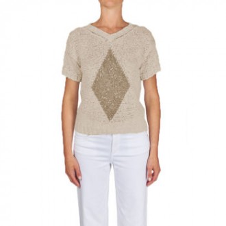 Maglia girocollo con rombo