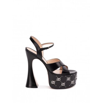 Gucci Platform Sandals With `Gg` Logo