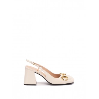 Gucci Mid-Heel Slingback Sandals With Horsebit