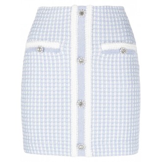 Self-Portrait Lurex Knitted Mini Skirt