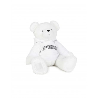 GIVENCHY KIDS Orsacchiotto Bianco Con Felpa Logo Old School